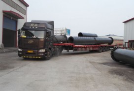 萬杰高立柱裝車及施工現場